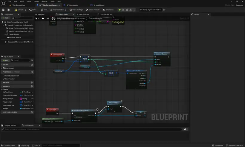 Логика персонажа в Blueprint